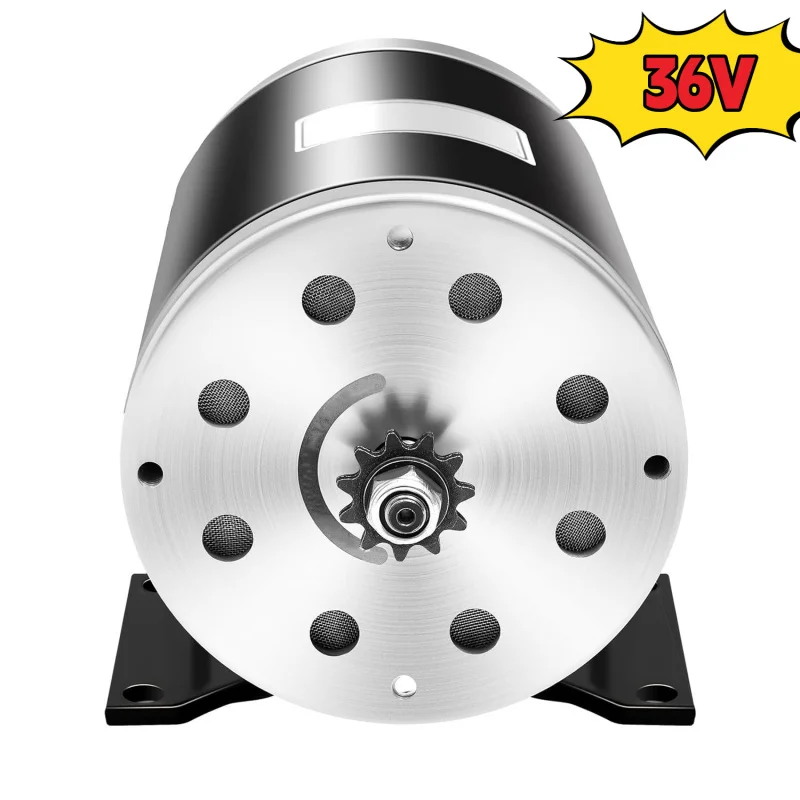 

Wovpower DC 36V 800W Brush Motor MY1020 Reversible Brushed Electric Motor with 3000RPM and 25H-11T Chain Drive, High Torque