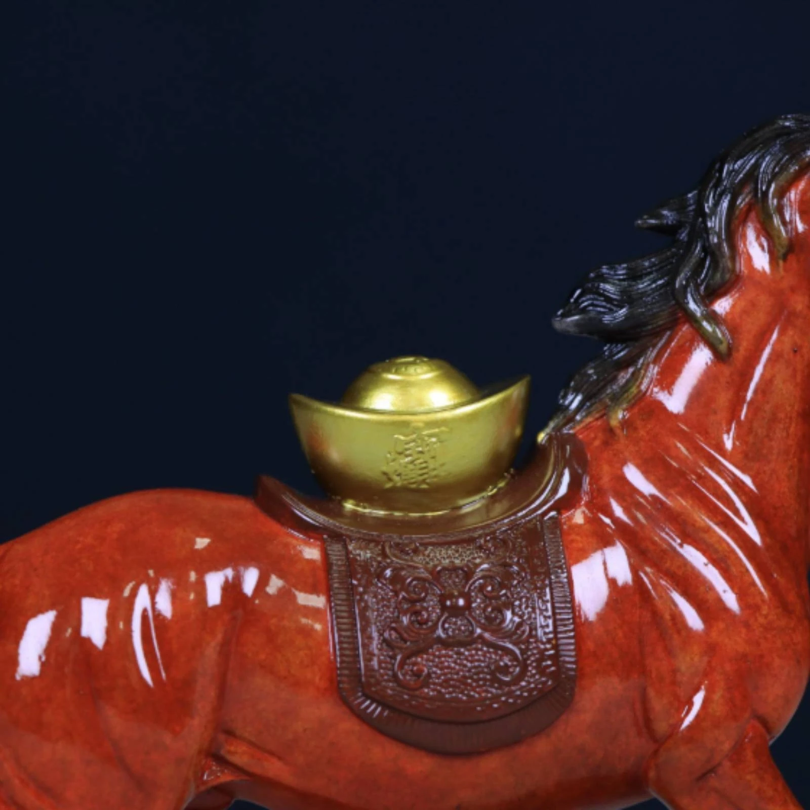 Horse Figurine Sculptural Horse Statue Sculpture Artistic Decor Sophisticated for Collectors, Living Room Shelf