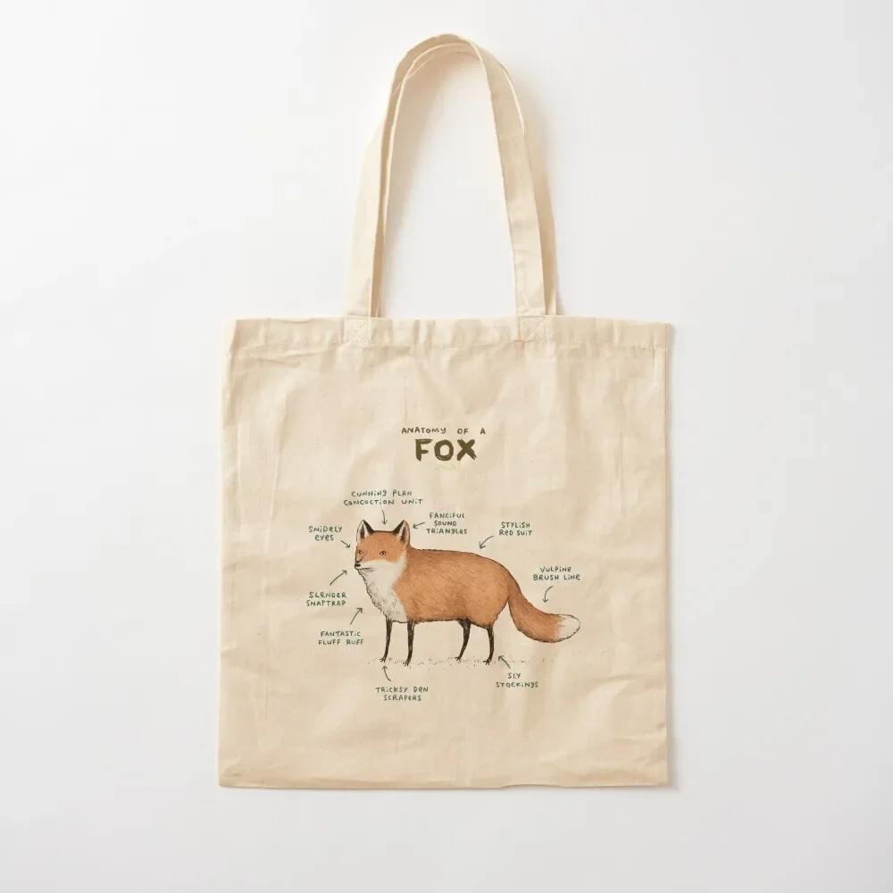 

Anatomy of a Fox Tote Bag Lady bags reusable shopping bag tote bag screen