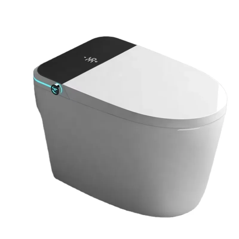 Modern Design Automatic Flush Toilet Easy To Clean Warm Air Drying Ceramic Toilet Bidet With Leakage Protection Safe Toilet