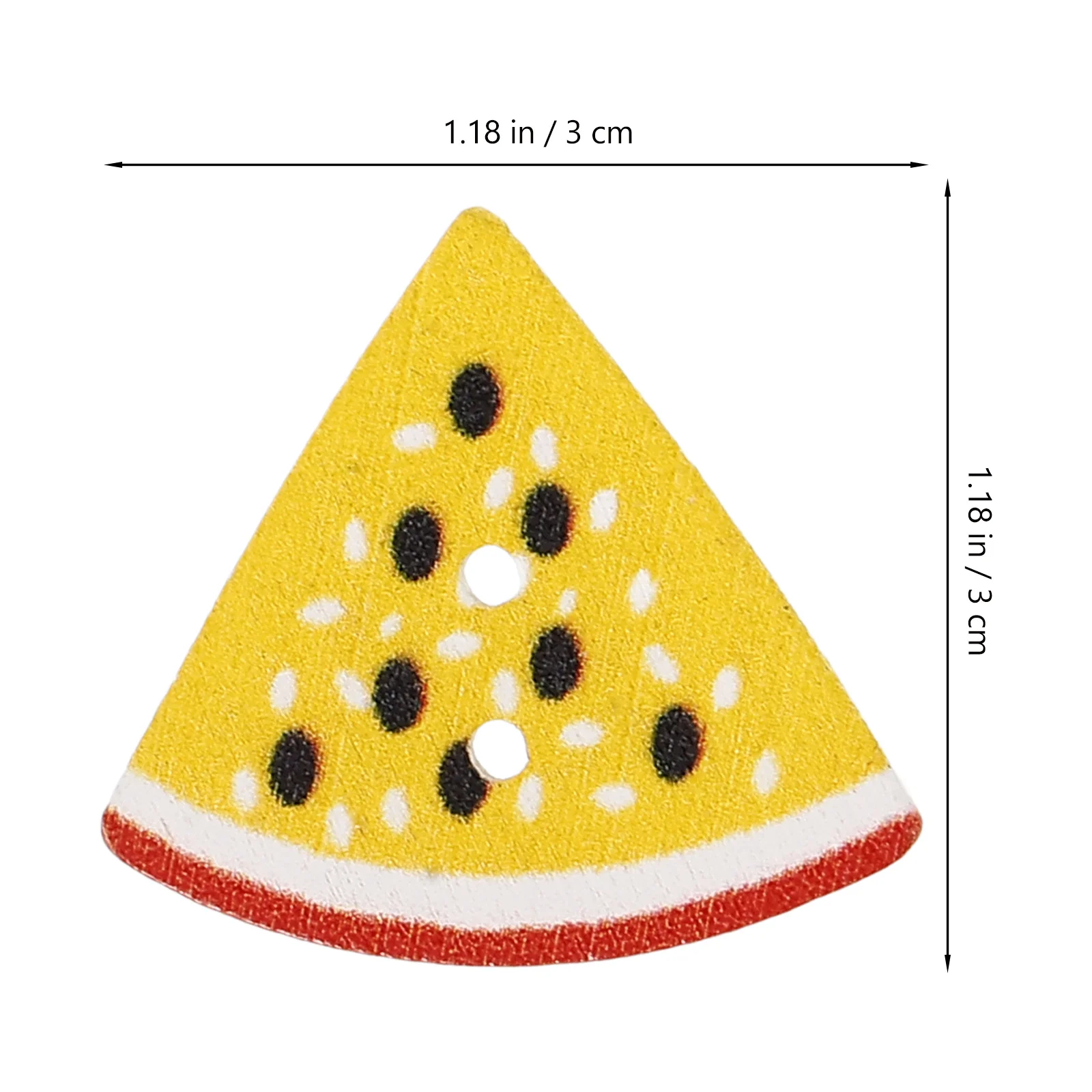 

Watermelon Pattern Wooden Buttons Fine Detail Stylish Colors DIY Clothing Sewing Button Replacement Small Coat Button for Crafts