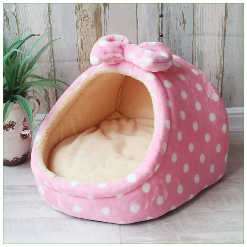 Pet Dog House Warm Dog Bed Kennel Soft Puppy Cushion Cat Nest Dogs Basket Chihuahua Teddy Bed For Small Medium Dogs Pet Supplier