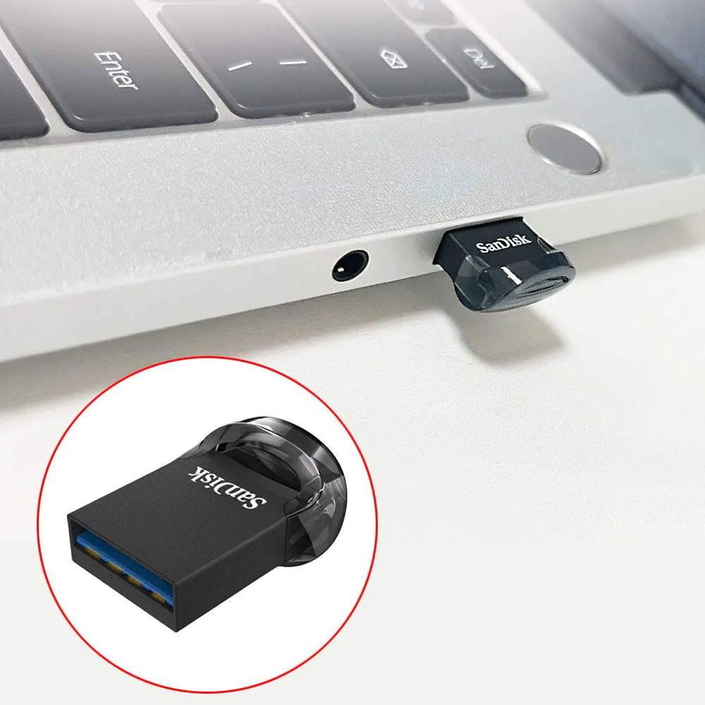 SanDisk Ultra Fit CZ430 128GB USB 3,1 unidad Flash hasta 130MB/s leer 64GB mini Pen Drive USB 3,1 de alta velocidad 32GB 16GB