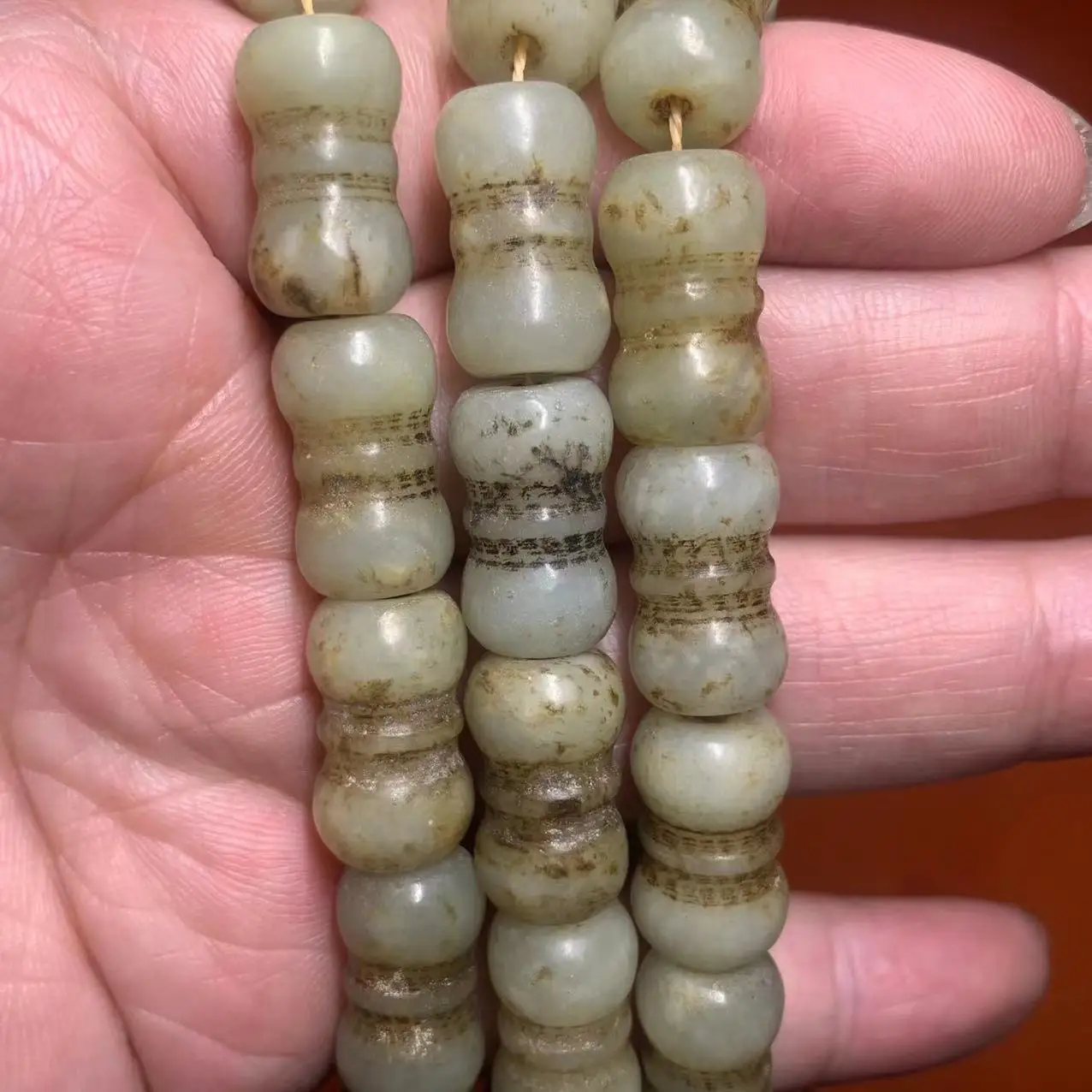 1pcs/lot natural hetian ancient jade handmade necklace happiness longevity auspicious cyan luster precious jewelry Collection