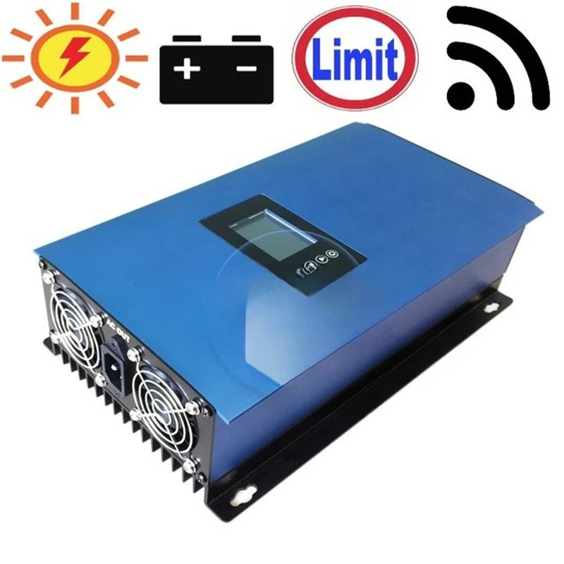 1000W solar Grid-tie inverter 110V/220V with anti reverse current connectable battery WIFI time control