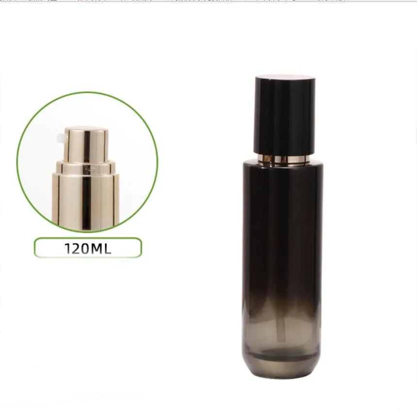 30 مللي-120 مللي زجاجة زجاجية ذهبية مصل جوهر الرطوبة/غسول/مستحلب/أساس/حبر مياه المرحاض العناية بالبشرة مستحضرات التجميل التعبئة #5