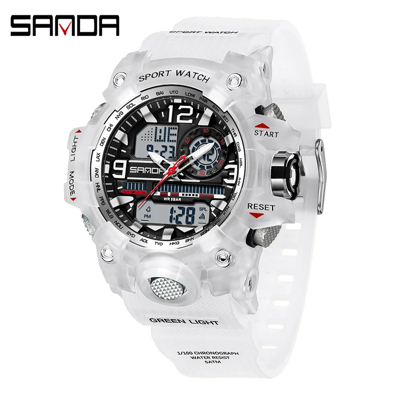 Analog-Digital Quartz Watch, Chronograph, Alarm, Calendar, 45mm Case S35886602b8e4458bbeec3648d43fa  main image 3