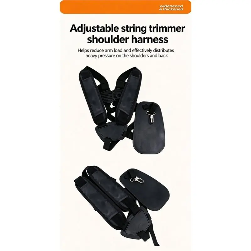 AB42-Lawn Mower Strap Labor Saving Strap Brush Cutter Band Dual-Shoulder Harness For Lawn Mowers