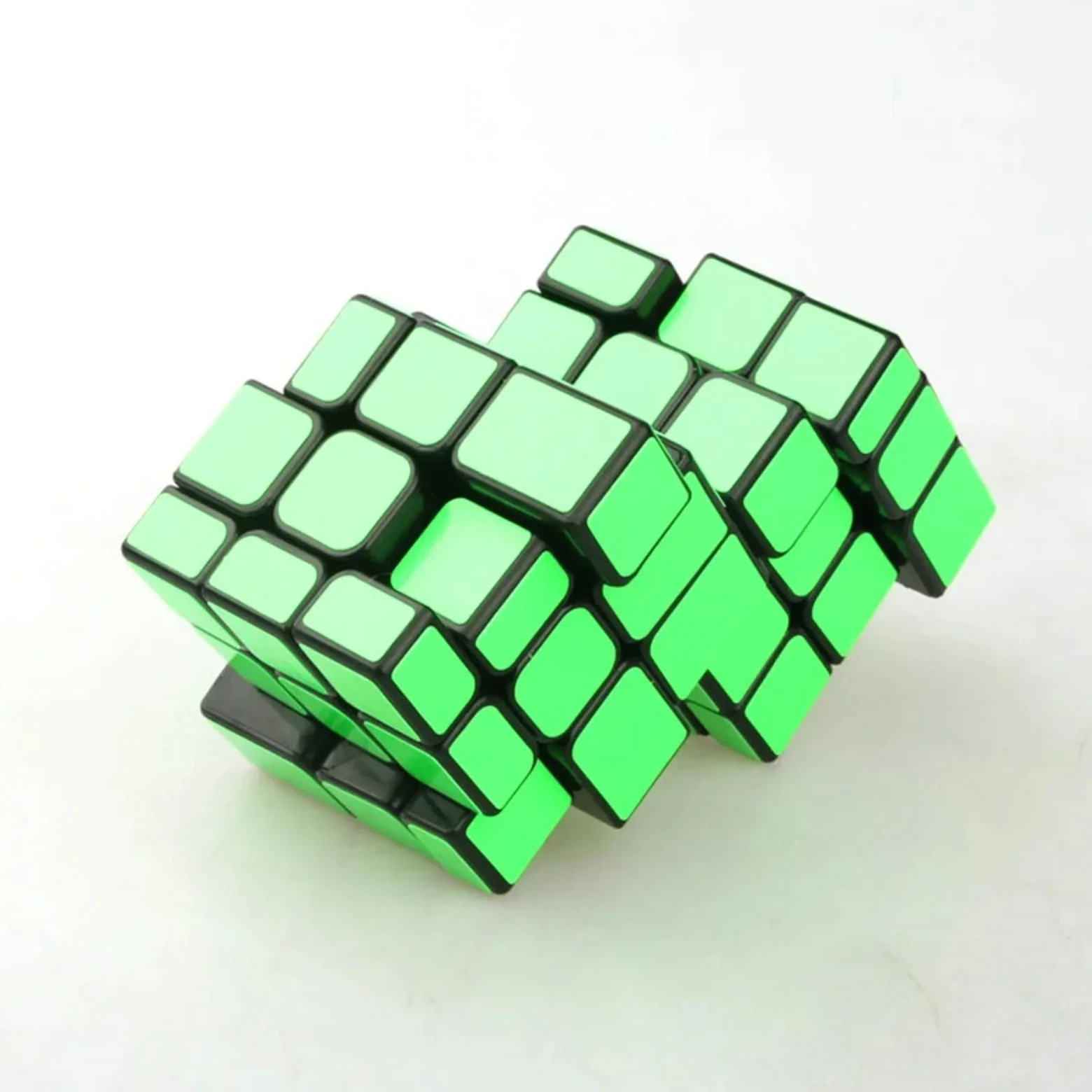 キューブツイストダブル3x3結合マジックキューブスピードキューブパズル不等距離ミラーマジックキューブカラフルマジックキューブパズル