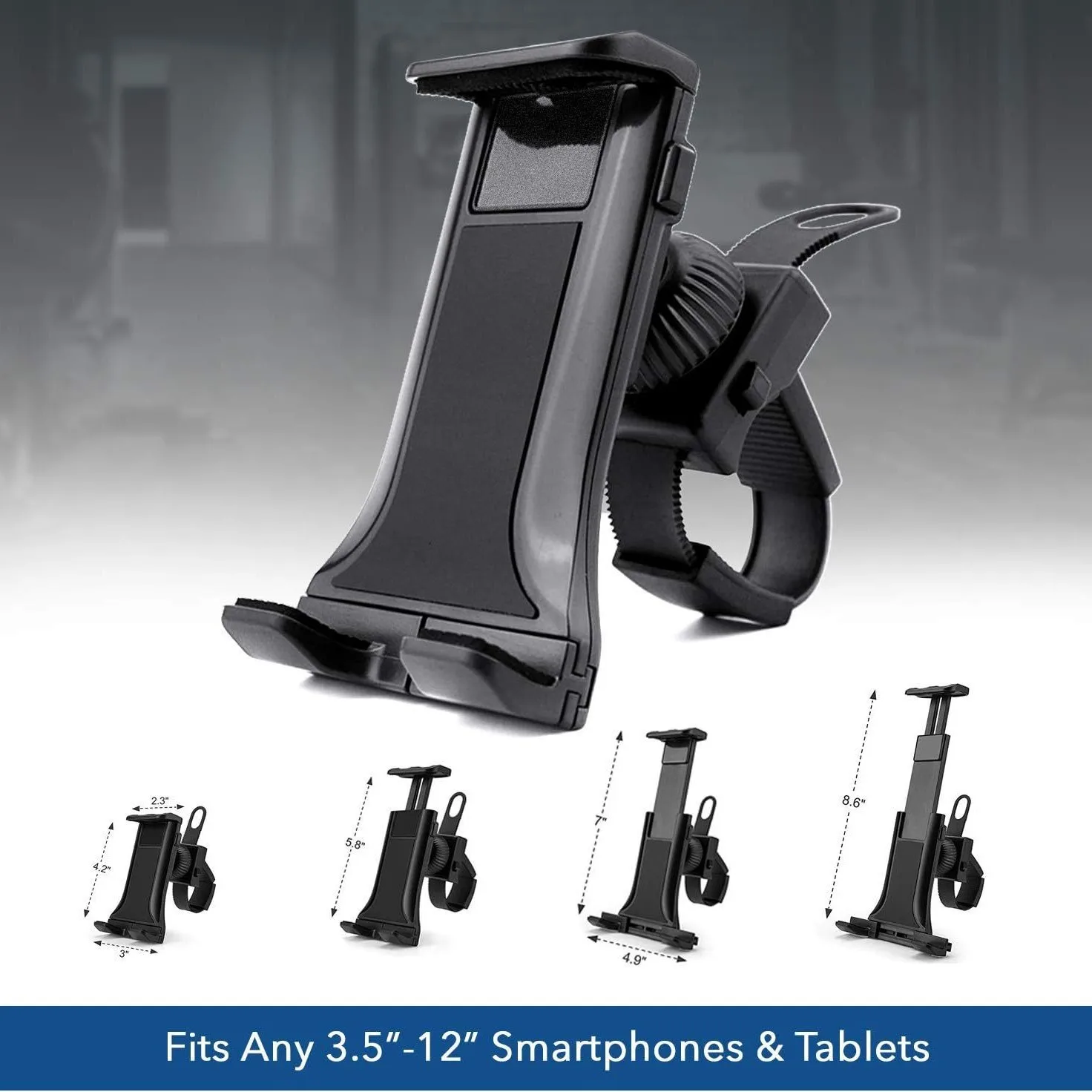 Bike Phone Holder Handlebar Tablet Stand For iPad Samsung Gym Tread Mil Tablet Holder Support Cycling Adjustable Support