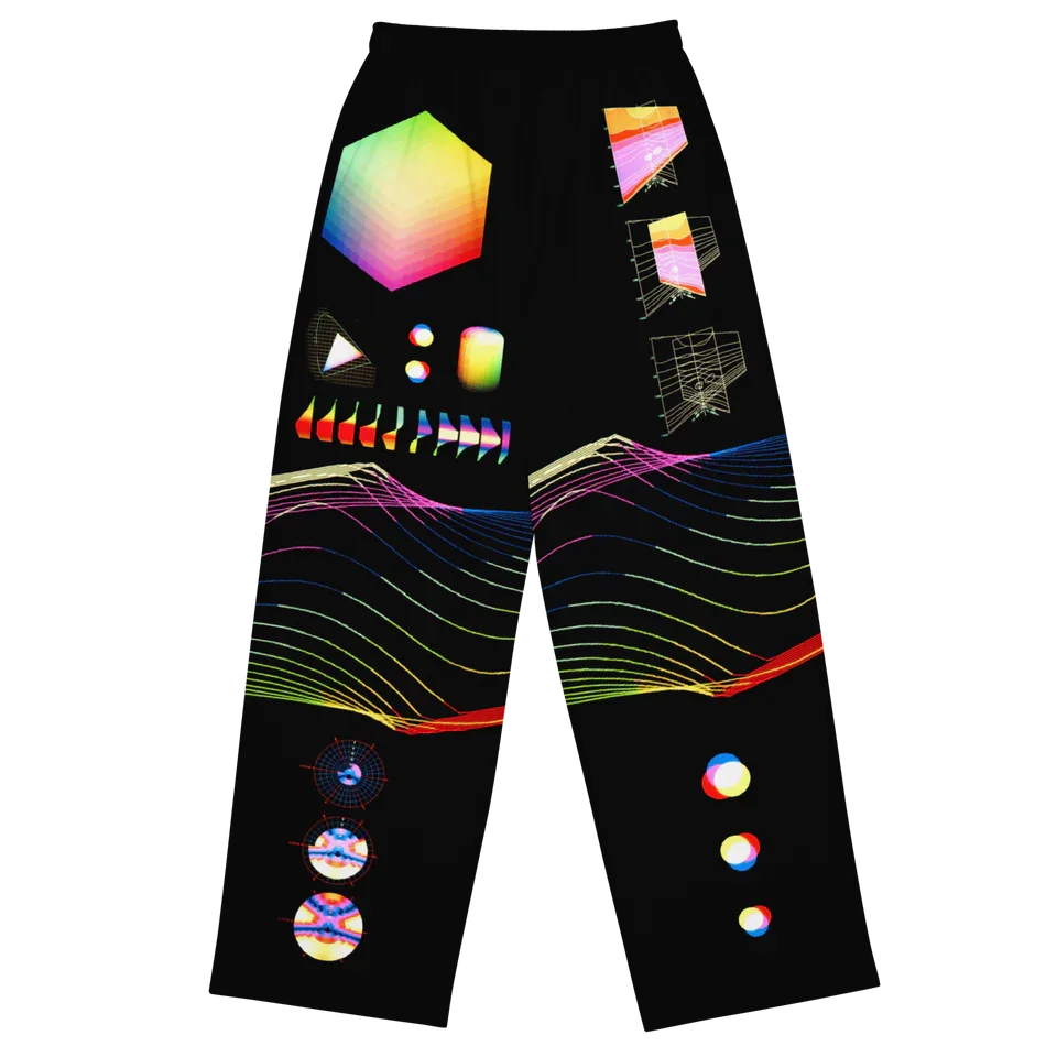 Adult and Children's Cyber / Signal Multi-theme Harajuku Style Y2K 3D Printed Long Pants, Street-exploding Relaxed Fit