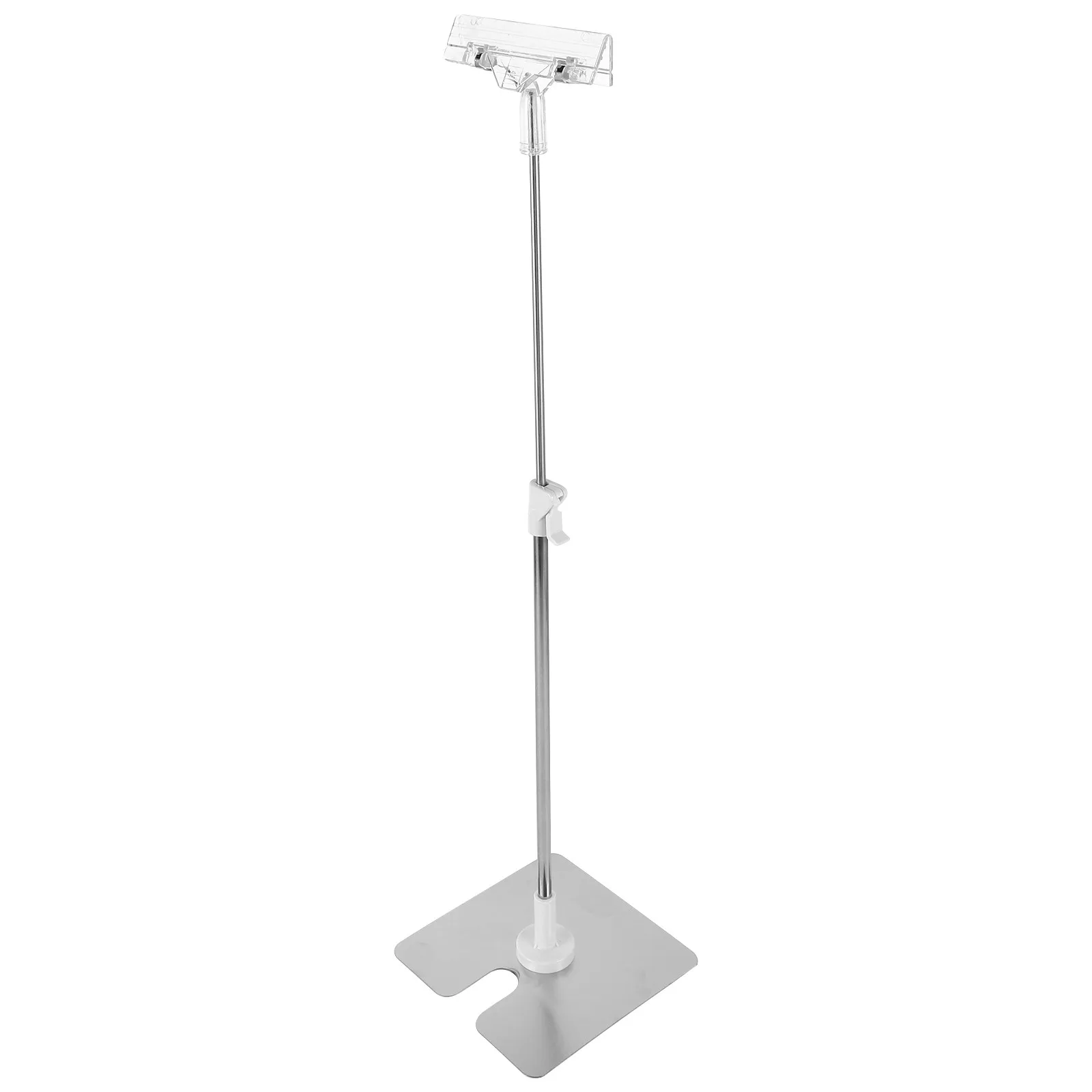 

Stainless Steel Poster Display Stand Adjustable Height Floor Standing Sign Holder for Store Advertising Poster Holder