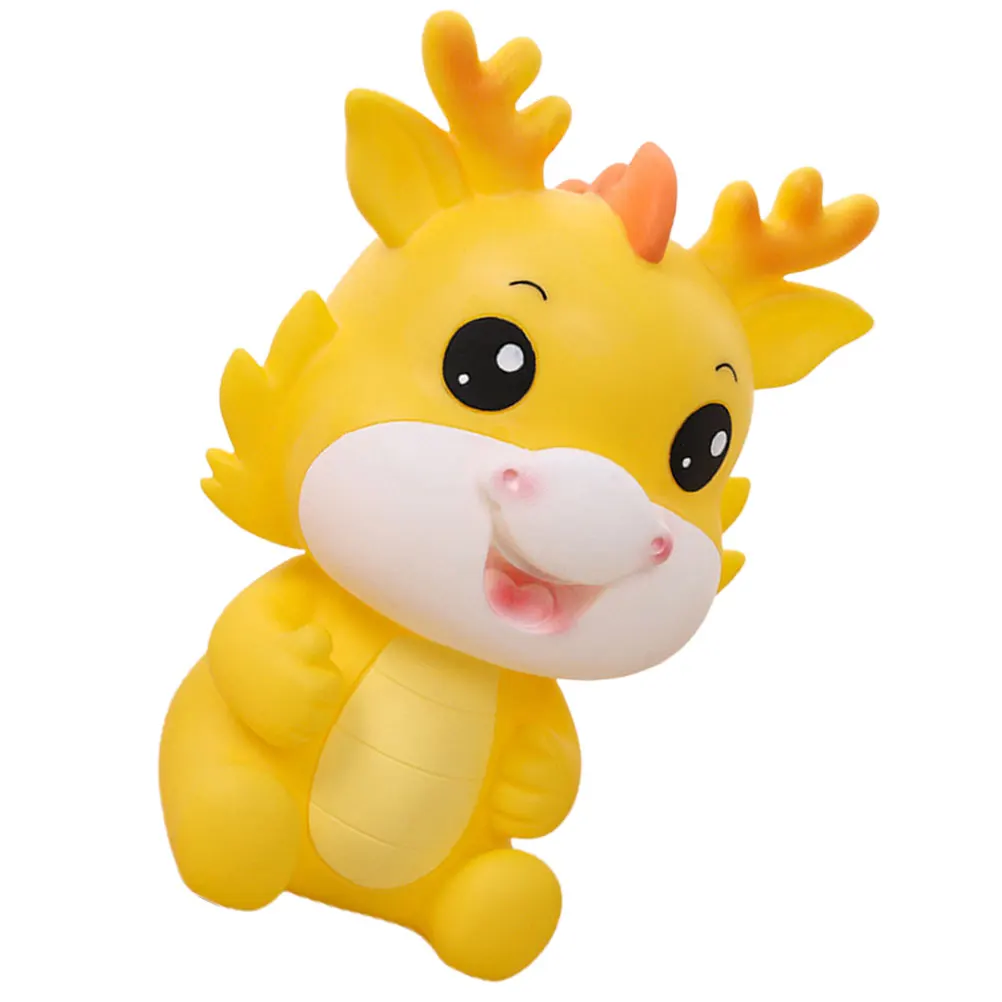 

1pc 3D Cartoon Dragon Piggy Bank Vinyl Money Saving Jar Decorative Coin Container Zodiac Gift Storage Box New Year Decor