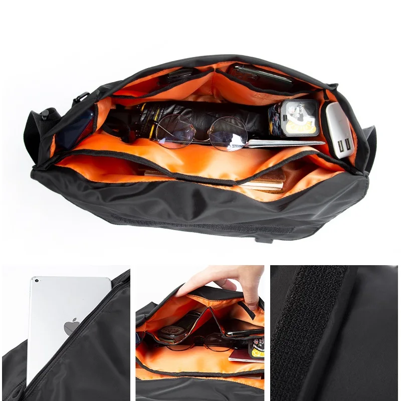 Bolso de estilo coreano para hombre, bolsa de mensajero deportiva Oxford, bolso de ciclismo, bolso cruzado de moda, bolsos laterales masculinos, envío gratis