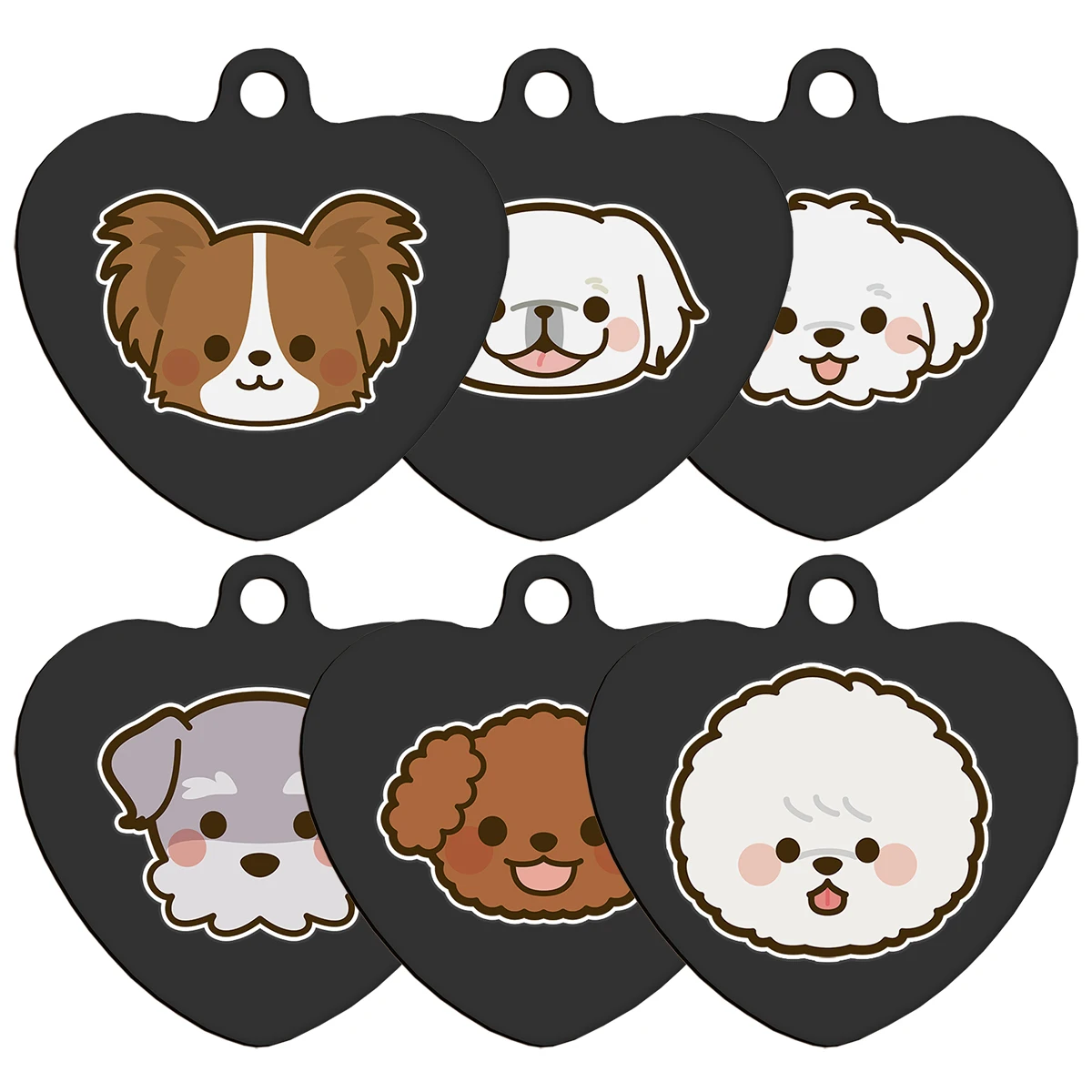 Customized Dog Name Tag Personalized Cute UV Printing Custom ID Nameplate Address Telephone for Small Dog