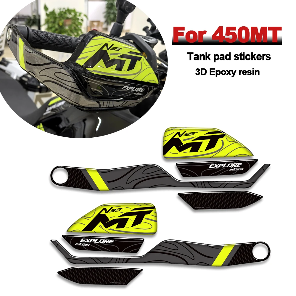  For CFMOTO 450MT 450 MT New Motocycle Tank pad Grips Knee Fuel Oil kit Fairing Fender stickers Handguard Hand shiled decals