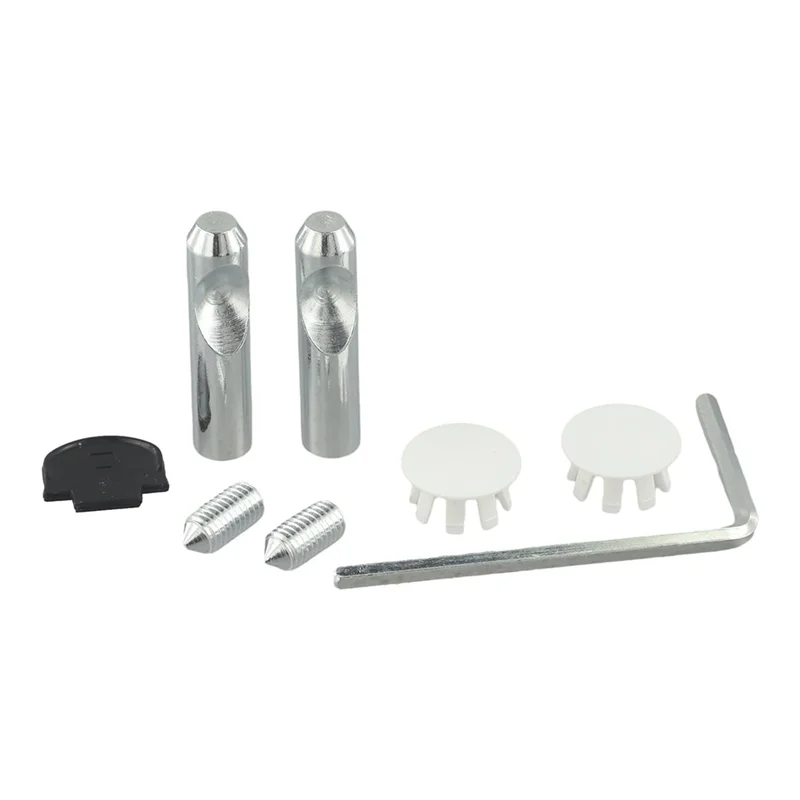 A27F-安全な壁取り付けトイレ固定ボルトキット亜鉛メッキ金属ファスナー簡単な取り付け壁掛け互換性ホワイト