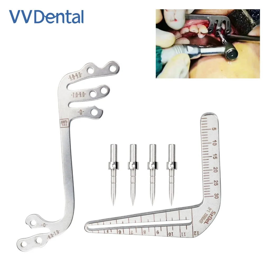 

VV Dental Drilling Positioning Ruler Implant Guide Set Oral Planting Locator Positioning Guide Implant Tools Dental Instruments