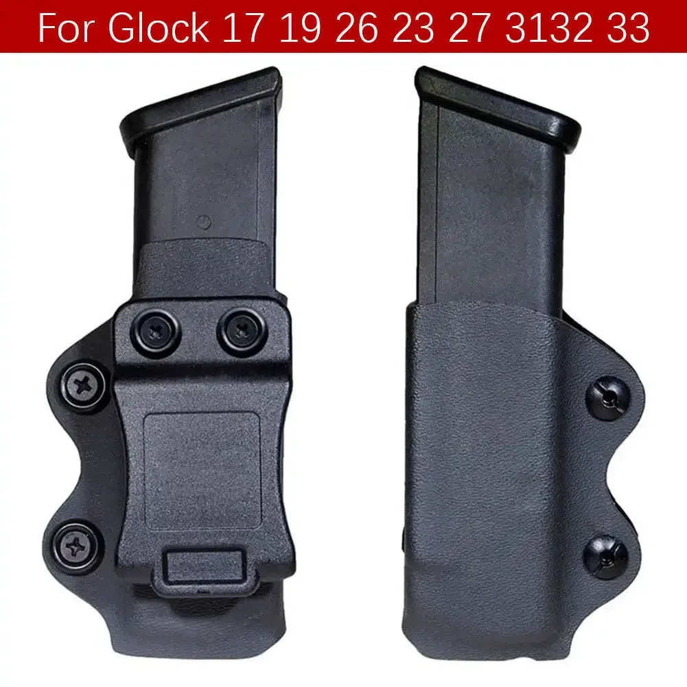 IWB/OWB Gun Holster Single Magazine Case Mag Pouch Fits Glock 17 19 26/23/27/31/32/33 M9 P226 USP 92F Single IWB Magazine Pouch