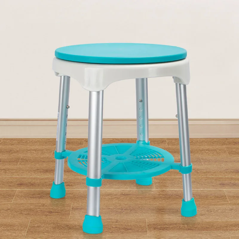 

360 Degree Swivel Non-Slip Shower Chair for Elderly and Pregnant Women Bathroom Safety Seat with Backrest Folding Bathtub Bench