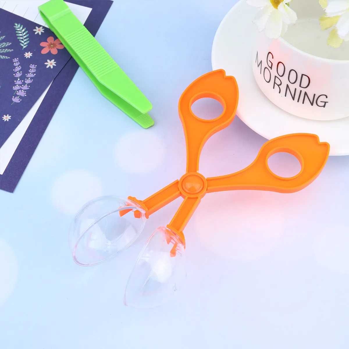 

3Set Plastic Insect Catcher Scissor Tong Outdoor Bug Clamp Scissors Educational Exploration Tool Assorted Colors