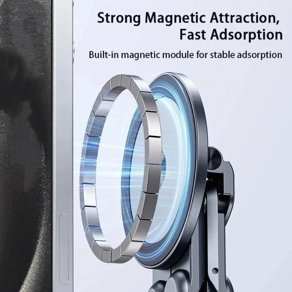 Premium Aluminum Alloy Magnetic Phone Stand Hollow Out Design Good Air Circulation Portable Tablet Stand Lightweight Portable