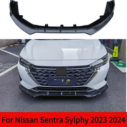 Front Bumper Lip For Nissan Sentra Sylphy 2023 2024 Side Spoiler Splitter Body Kit Diffuser Protector Guard Car Accessories