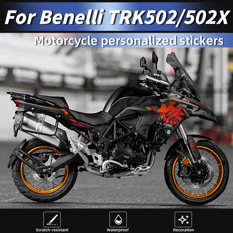 

For 2024 Benelli TRK 502 Decorative Stickers REACH-Compliant High-Toughness Anti-Yellowing Mod Parts