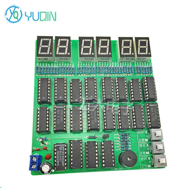 Multifunctional Digital Clock Electronic DIY Kit Digital Circuit Teaching Experiment Welding Assembly Loose Parts