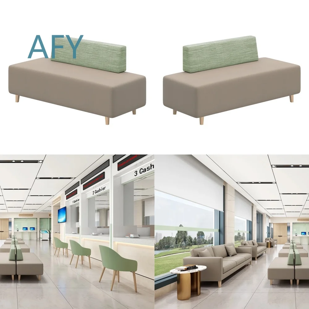 Hospital Waiting Room Sofa Chair for Modern Clinic Office Use Synthetic Leather Comfortable Seating Design Ergonomic Lounge