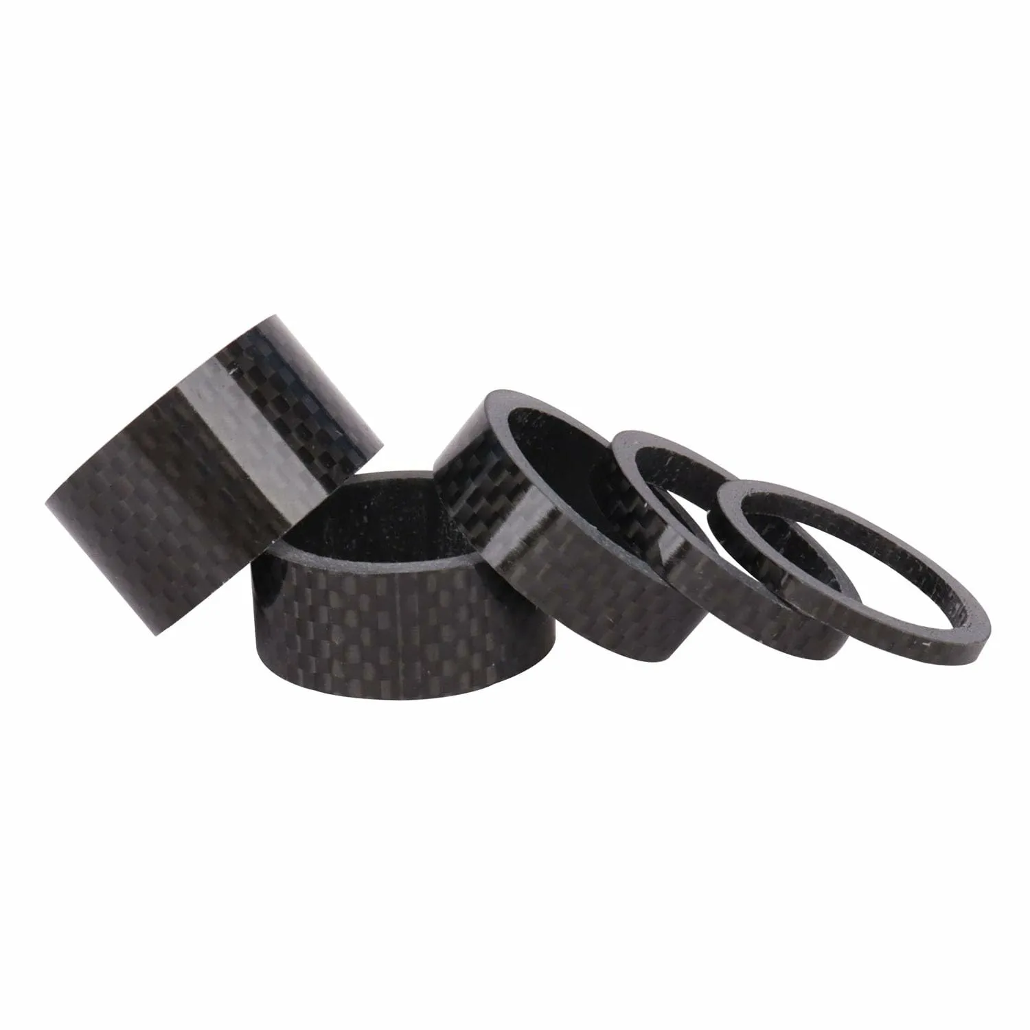 AliExpress NONE DOMEN Bicycle Carbon Fiber Spacer 3/5/10/15/20mm Bicycle Headset Washer 28.6mm MTB Bike Front Fork Spacer Bike Accessories