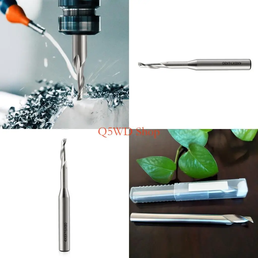 Q5WD Precise Router Bit Single Flute End Mill For Aluminum Cutting With HSS Material In Multiple Size Machining Part