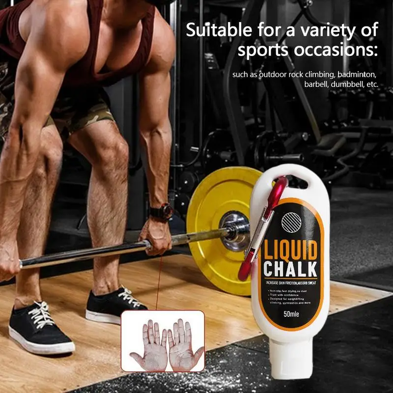 Liquid Chalk Sports Magnesium Powder Fitness Weight Lifting Anti Slip Cream Grip Weight Lifting Climbing Gym Sports 30/50/100ml