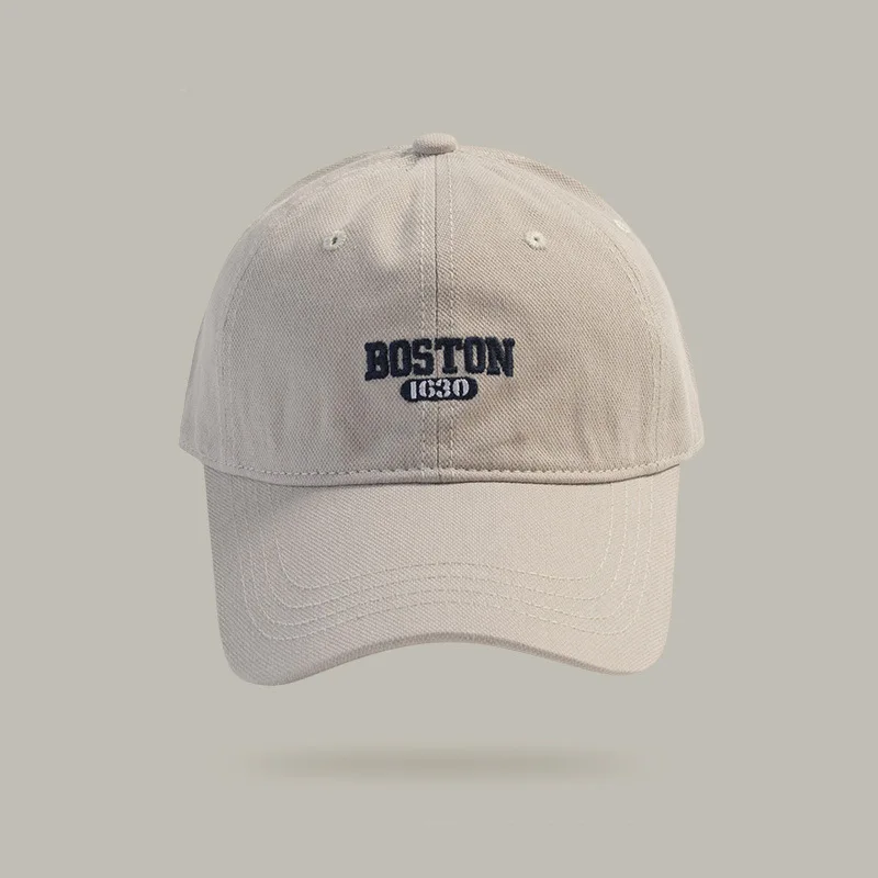 

Large Size Ins Embroidered Peaked Cap Korean Curved Brim Trendy Men and Women Spring Autumn Baseball Cap