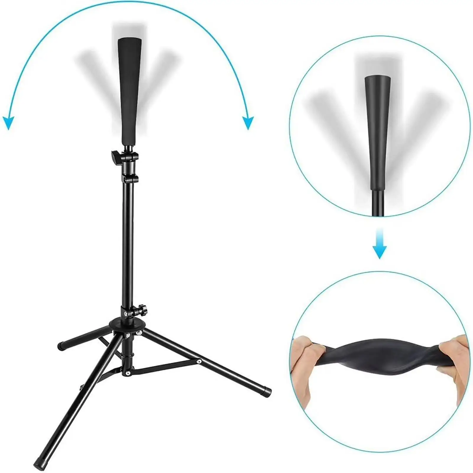 Basic Rubber Batting Tee Toppers for Baseball Training Tee Ball Stand Replacement Holder for Batting Practice Softball