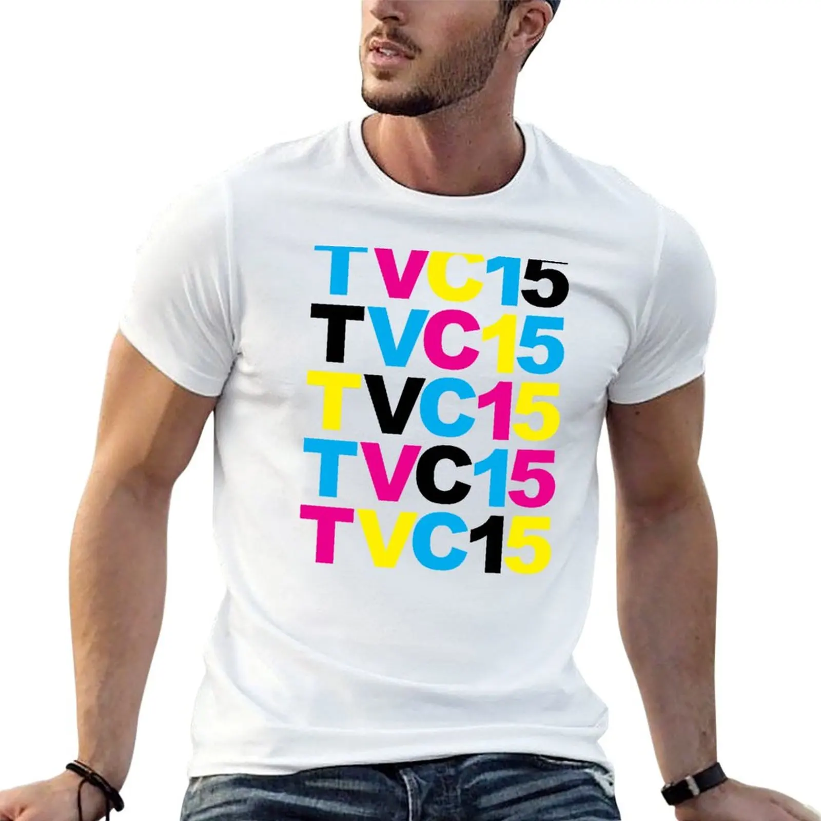 

TVC15 CMYK T-Shirt essential t shirt oversizeds anime shirts men