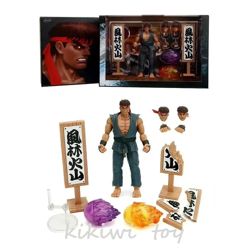 New Jada Street Fighter Figures Hoshi Ryu Action Figure Evil Ryu Figurine Pvc Movable Gk Statue Collection Model Room Toy Gifts