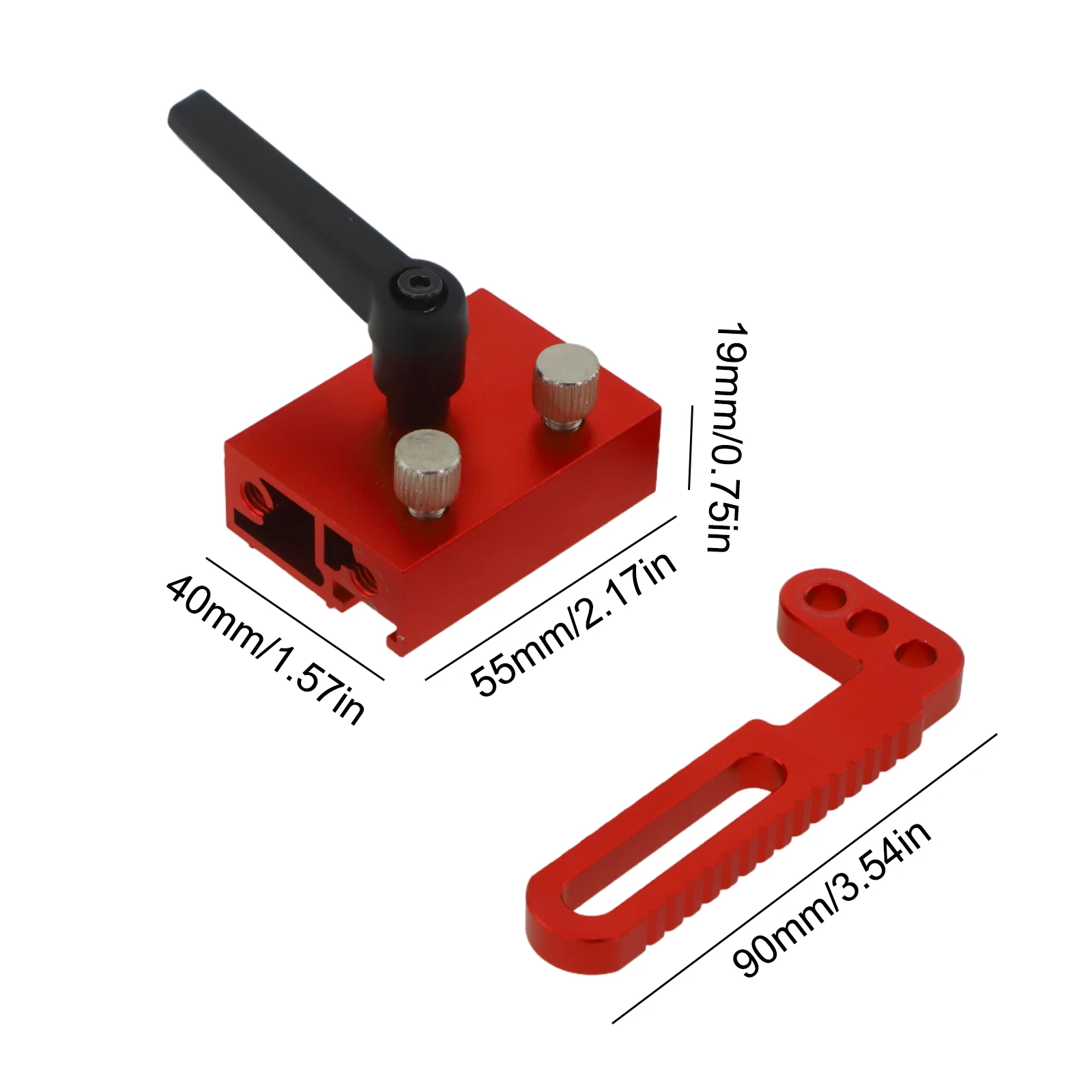 

Adjustable Miter Track Stop CNC Machine Stop Adjustable Woodworking Quick Attachment Design Robust Aluminum Alloy
