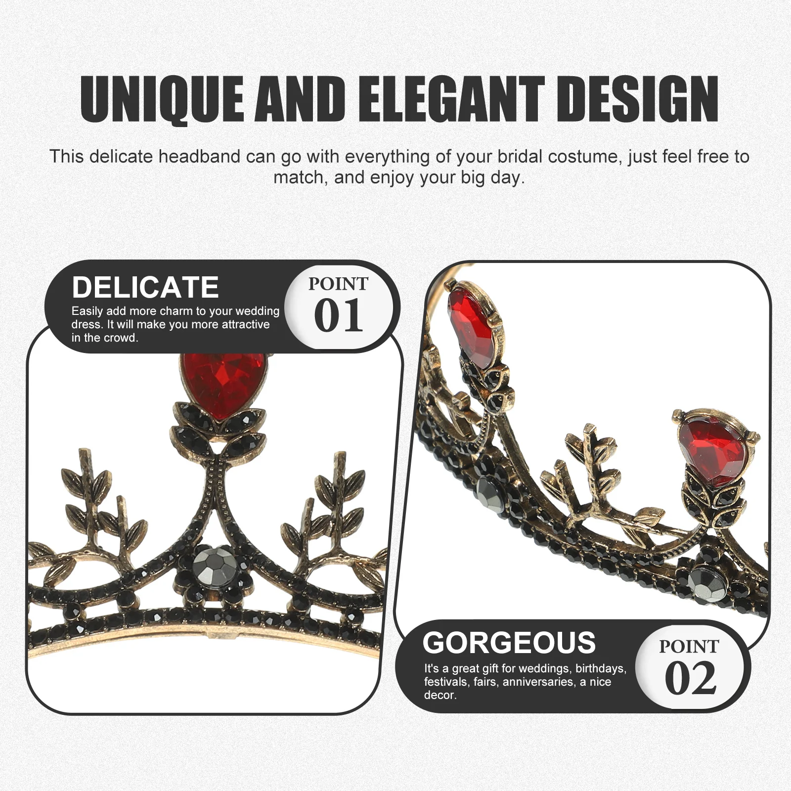 

Ретро горный хрусталь Корона ободок для волос винтажный свадебный аксессуар для волос для невесты помолвка фестиваль гламурный головной убор