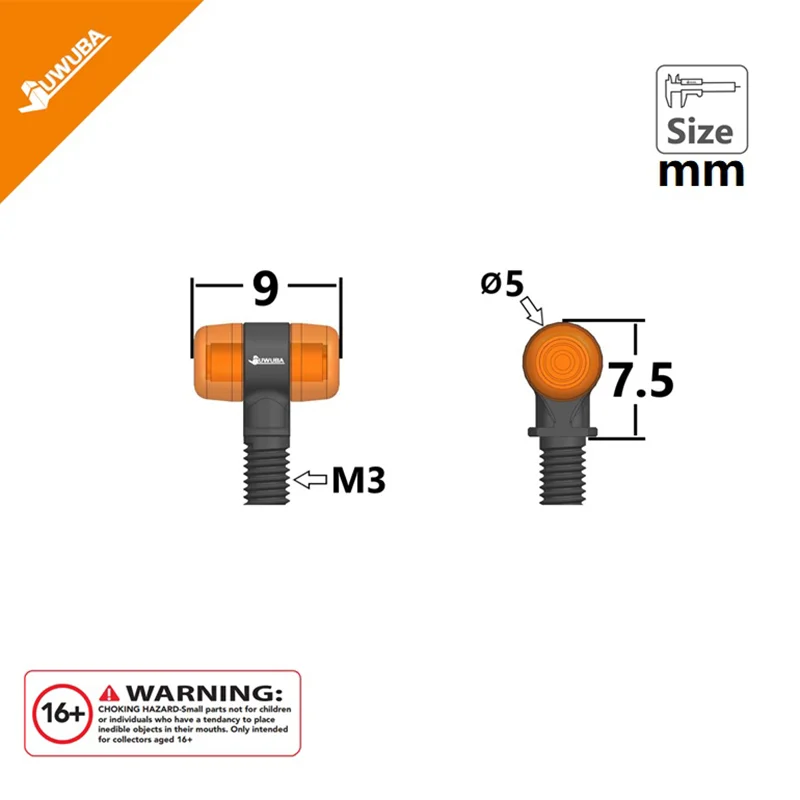 1:14th Scale LED 3V Two Tone Clearance Light Side Light for Tamiya RC Truck SCANIA 770S R620 VOLVO BENZ Arocs MAN TGX Car