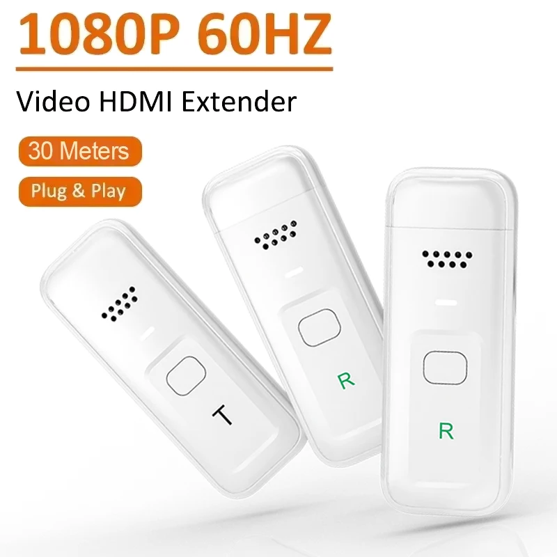 5G 1080P 30M Wireless HDMI Video Audio Transmitter Receiver Extender Display Adapter Dongle For TV Box Monitor Projector PC