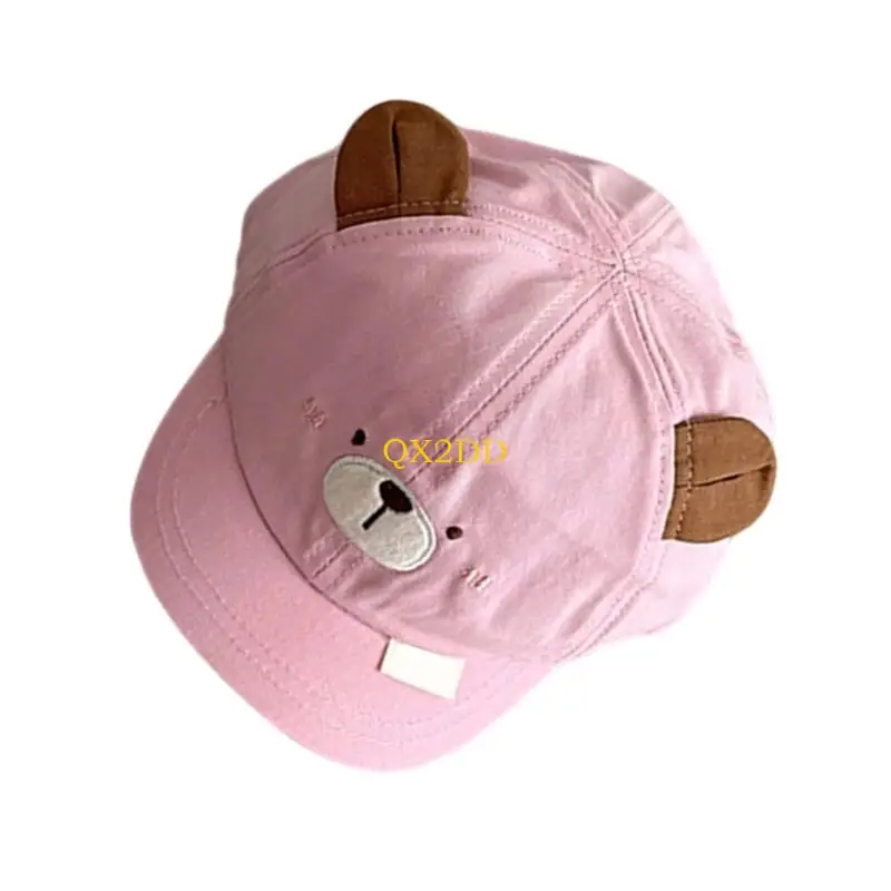 QX2D漫画動物幼児帽子太陽保護デザイン野球帽子機械洗える綿調整可能幼児帽子