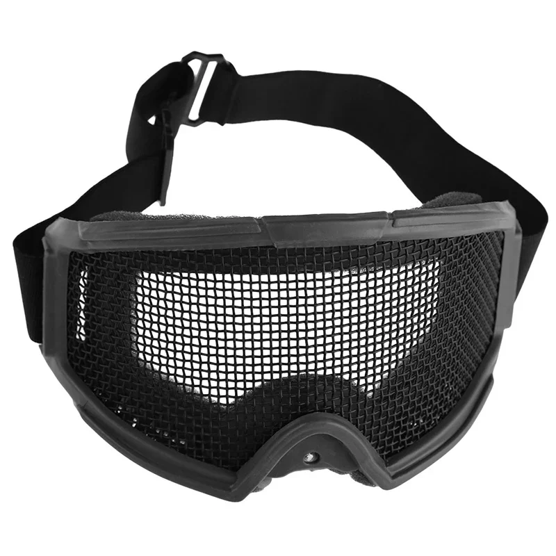 Premium Eyewear Tactical Mesh Protection Metal Mesh Protective Glasses Rock Climbing Resistance To Impact
