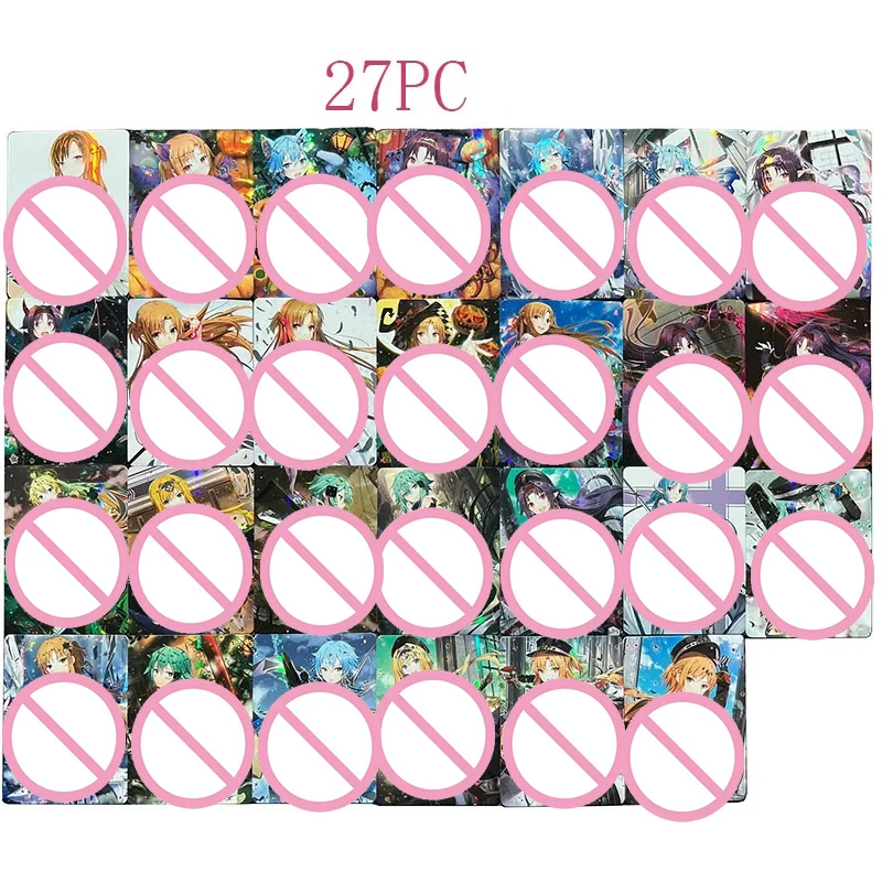 Anime Character DIY Collectible Cards Noto Mamiko Sakura Rin Nakime Laser Flash Card Boy Play Toys Christmas Birthday Gifts