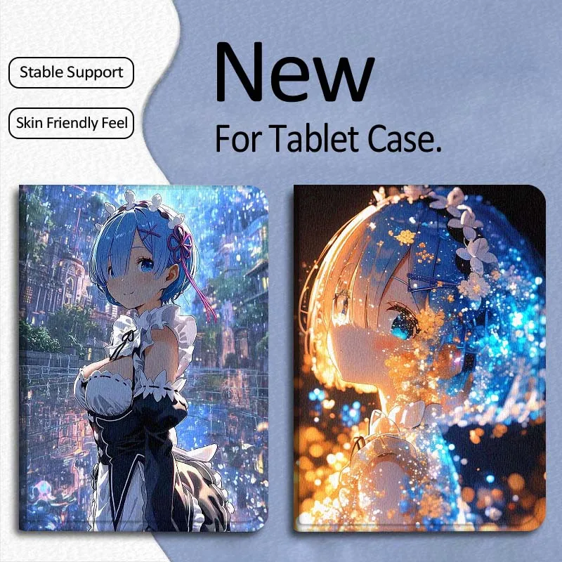 

Чехол-подарок Rem Beautiful Art Anime для планшетов Xiaomi Mi Pad Mini 4 5 6 7 SE Pro Plus, Redmi Pad 2 SE 2025, 8.8, 11 дюймов, складной