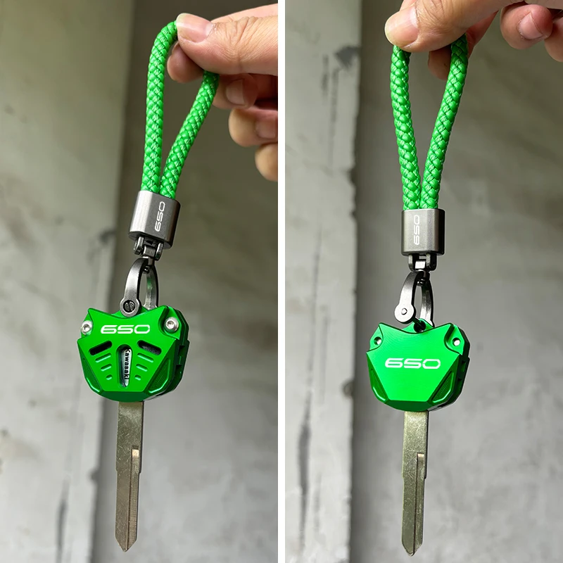 For Kawasaki Z650 Z 650 Z650RS Ninja 650 2017-2023 2024 Motorcycle delicate Key Case Cover Shell Key Ring KeyChain