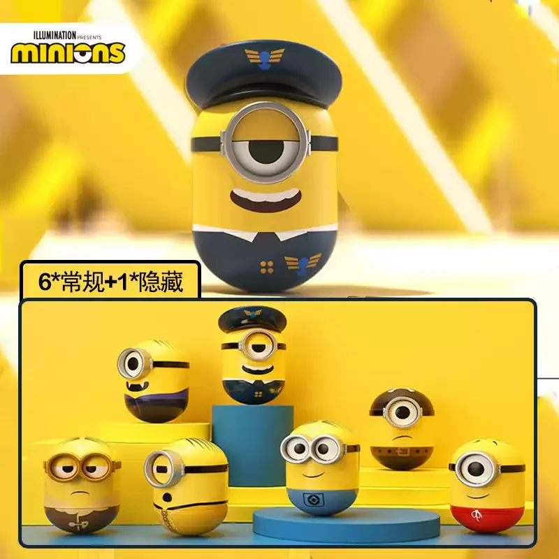 2024 New Universal Studios Minions The Tumbler Series Blind Box Cartoon Anime Figurine Desktop Ornament Garage Kit Kids Gift