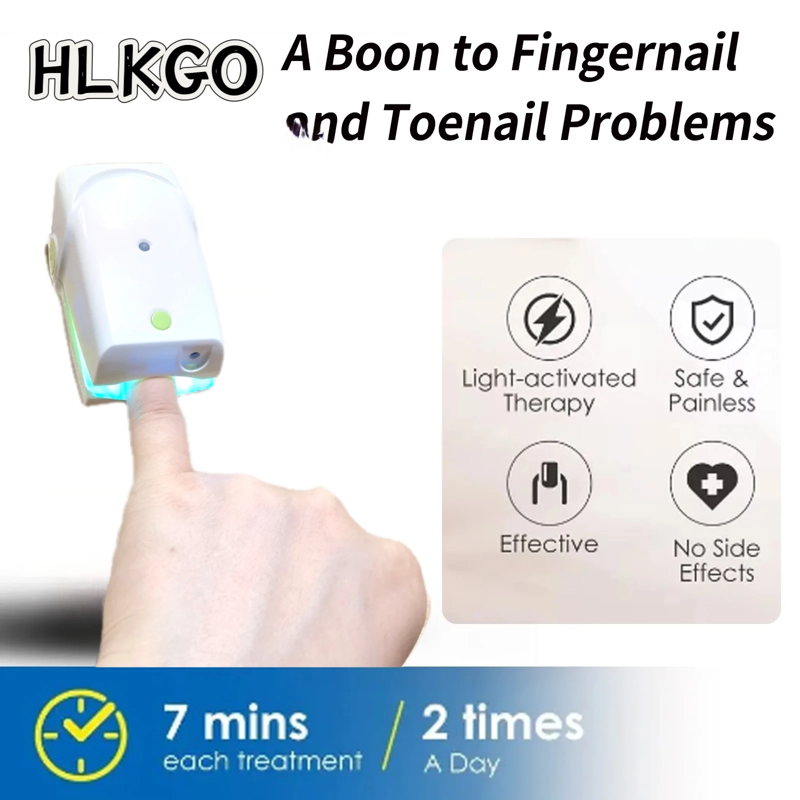

Advanced Laser Nail Therapy Device, Permanently Remove Stubborn Toenail Fungus, Effective Onychomycosis Solution No Pain