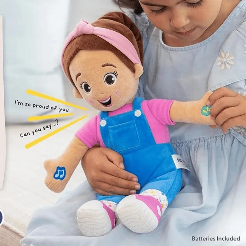 

In Stock Miss Rachel Cute Plush Doll Toy Rachel Speak and Sing Interactive Doll Gift Cartoon Style Children Rag Doll