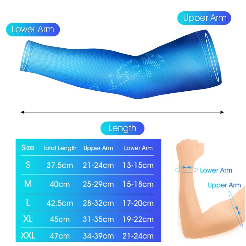 WEST BIKING Cycling Arm Sleeves Breathable Quick Dry Running Basketball Arm Cover Ice Fabric Fitness UV Protection Arm Sleeves